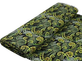 Ferns - Extra Wide, Kiwiana 100% Cotton Backer
