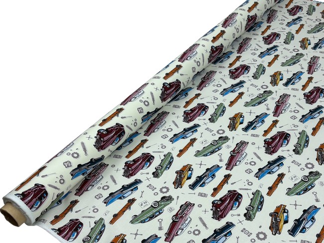 Classics on Cream Printed Kiwiana Cotton