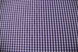 Purple & White Gingham Polyester