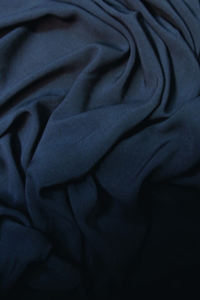 Navy Plain Rayon