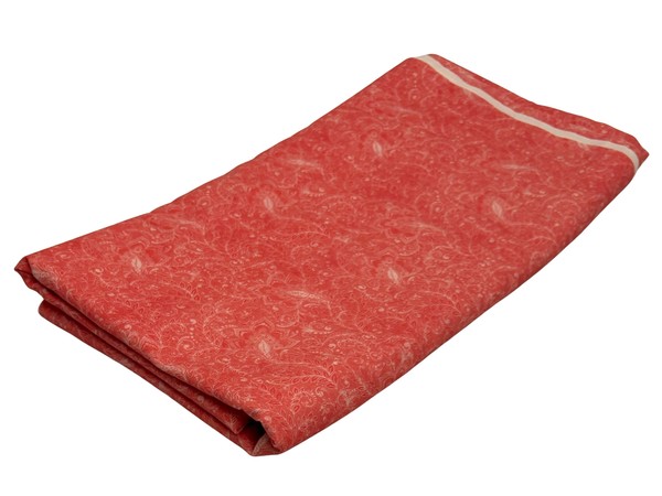 Guava Paisley Printed Cotton Quilt Backer