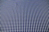 Royal Blue & White Gingham Polyester