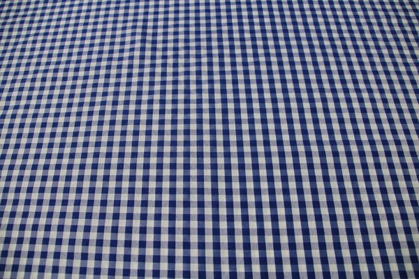 Royal Blue & White Gingham Polyester