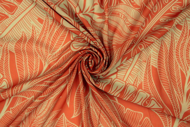 Persimmon & Stone Pacific Island Printed Chiffon
