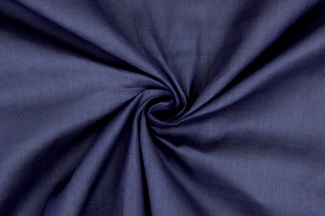 Midnight Blue Cotton Voile