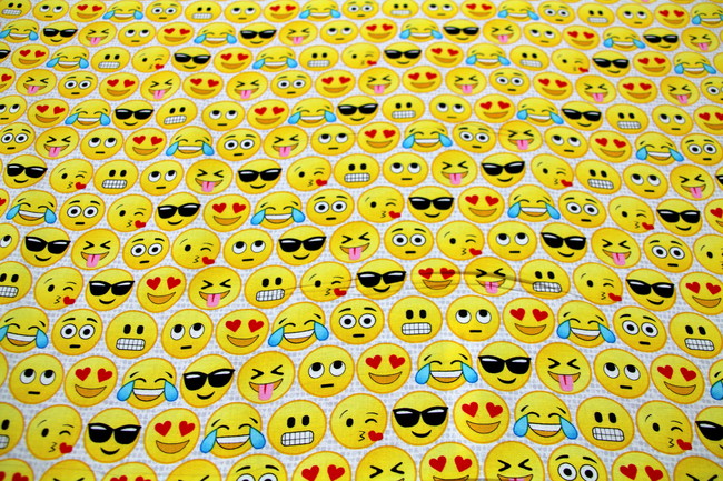 Emojis Printed Cotton