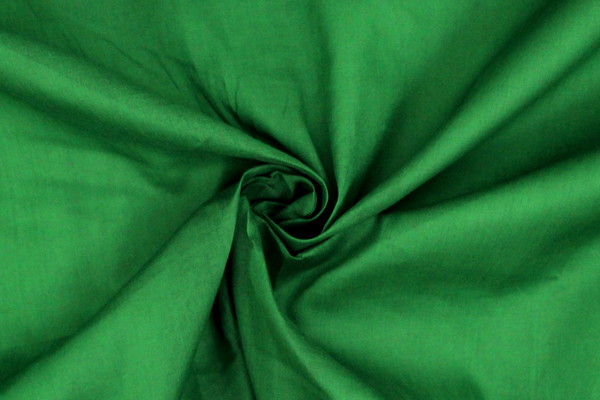 Christmas Green Cotton Voile