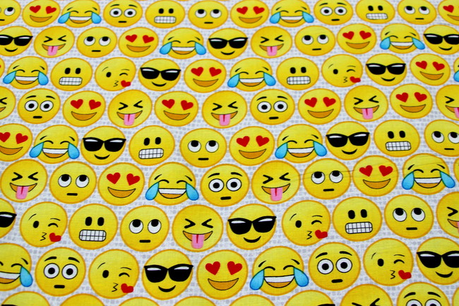 Emojis Printed Cotton
