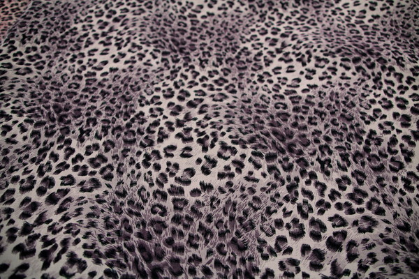 Mauve & Purple Toned Cheetah Chiffon