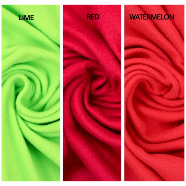 One Metre (1m) Pre-Cut Micro-Fleece Piece Assorted Colours