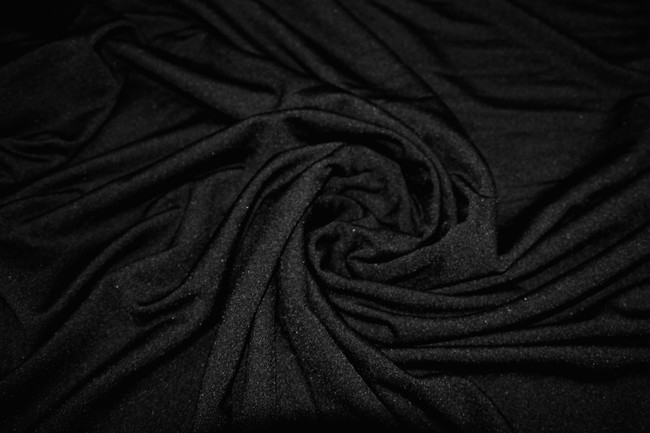 BULK DEAL - 5 metres for $30 Black Terry Backed Merino Blend Knit