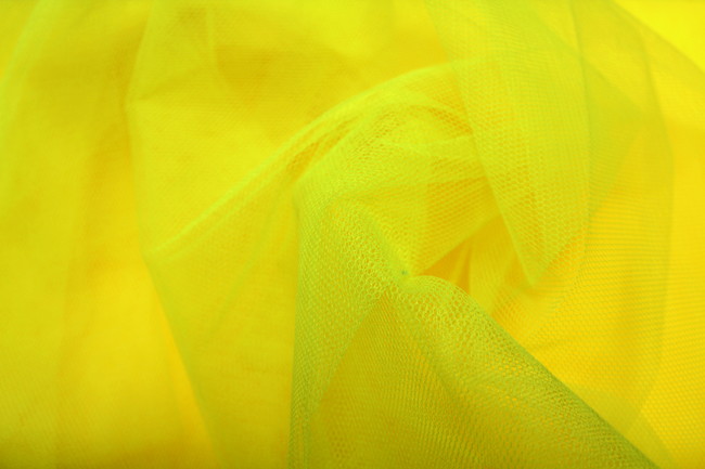 Vibrant Nylon Netting - Fluoro Yellow
