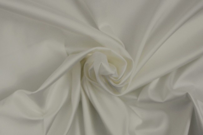 Ivory De-lustered Cotton/Spandex Sateen