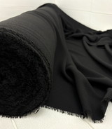 Black Mid-Weight Double Crepe