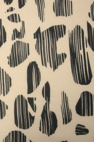 Caper Green on Ivory Graphic Printed T-Shirt Knit