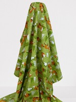 Foxes & Rabbits on Green Wincyette