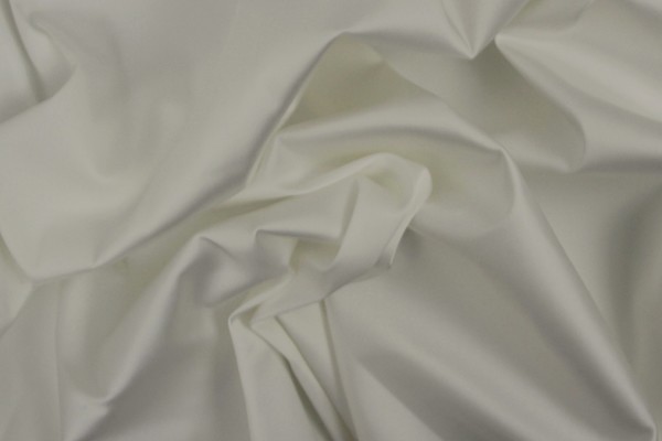 Ivory De-lustered Cotton/Spandex Sateen