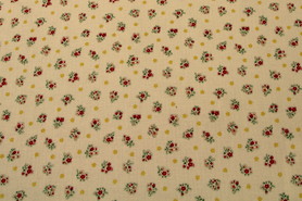 Mini Flowers on Cream