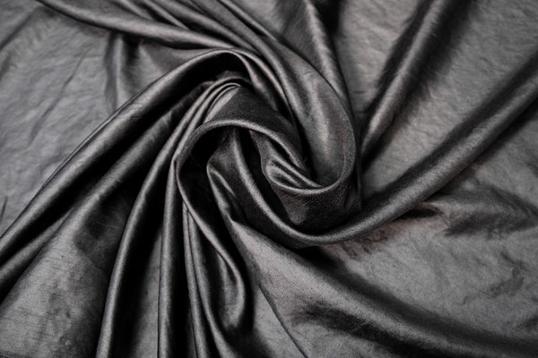 Black Slub Polyester Lining