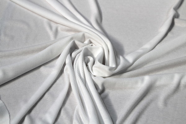 Japanese Ribbed Knit - White