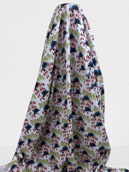 Pukeko Patch Printed Kiwiana Cotton