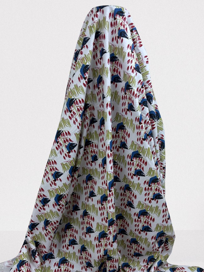 Pukeko Patch Printed Kiwiana Cotton