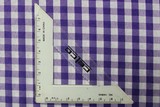 Purple & White Gingham Polyester