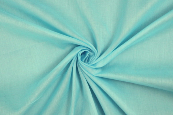 Turquoise Cotton Voile