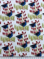 Pukeko Patch Printed Kiwiana Cotton