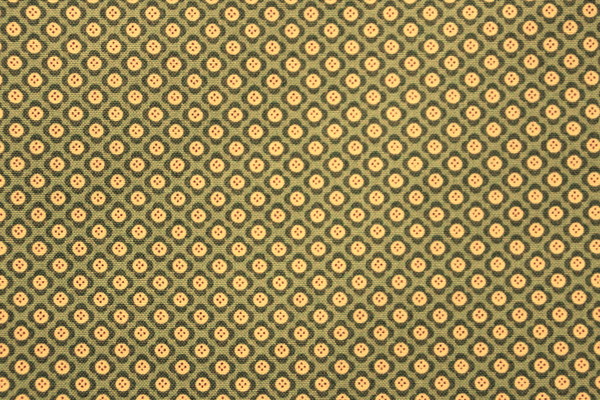 Mini Buttons on Sage Green Printed Cotton
