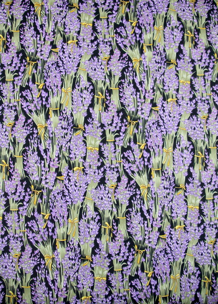 Bunches of Lavender Printed Cotton