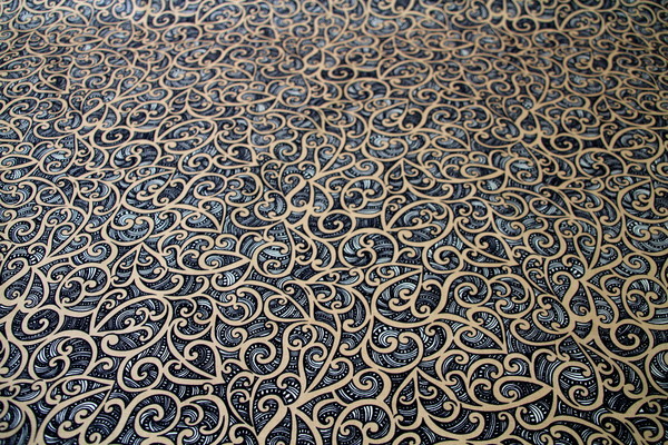 Caramel - Te Koripi Wae O Maui Design Kiwiana Cotton