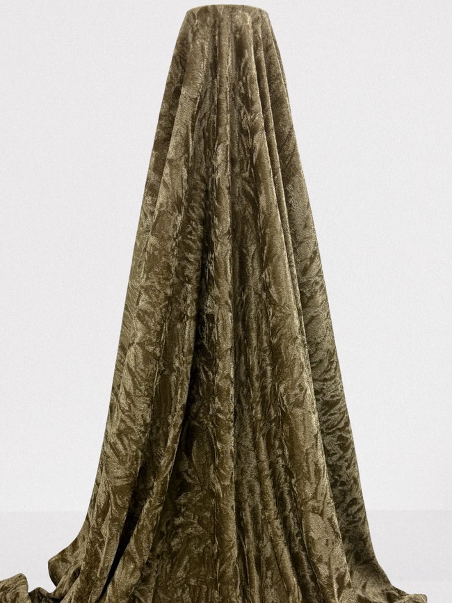 Golden Sand Crushed Velvet