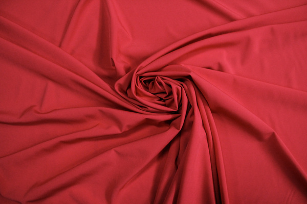 Coral-Red Light-Weight Polyester 