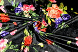 Floral Bloom Printed Stretch Velvet