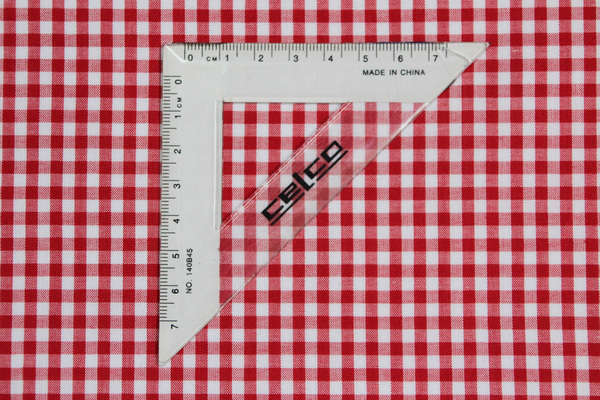 Red & White Polycotton Gingham