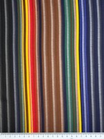 Rainbow Burnout Stripes on Black Chiffon