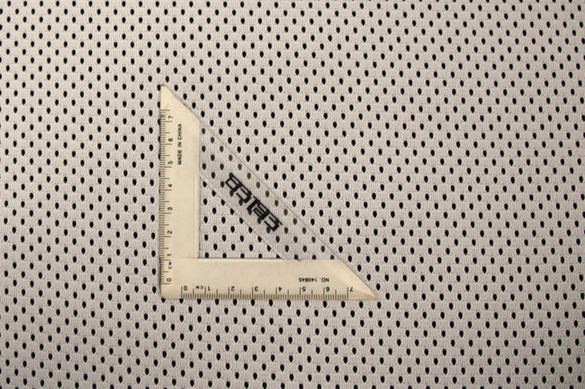 White Eyelet Sports Mesh