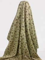 Floral & Bunnies on Buttermilk Printed Cotton