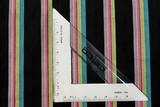 Bright's on Black Striped Polished Stretch Cotton