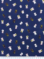 Waving Kitty Premium Japanese Cotton