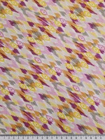 * SPECIAL * Blurred Pastel Hearts Crinkle Rayon