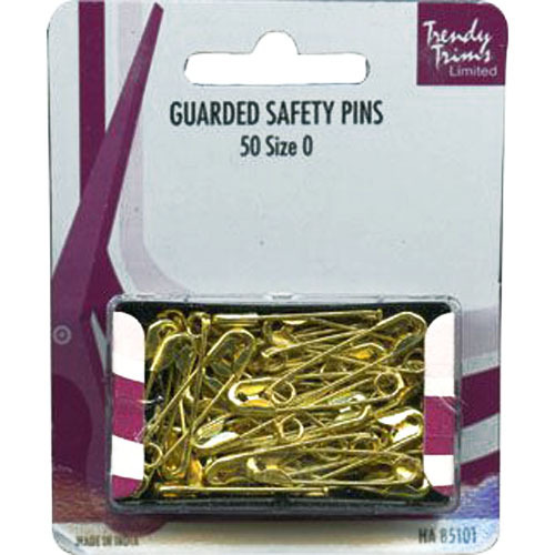Guarded Safety Pins - Gold