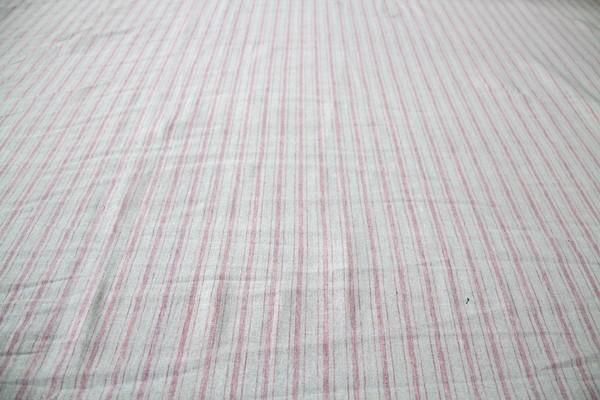 Shabby Chic Pink Striped Linen