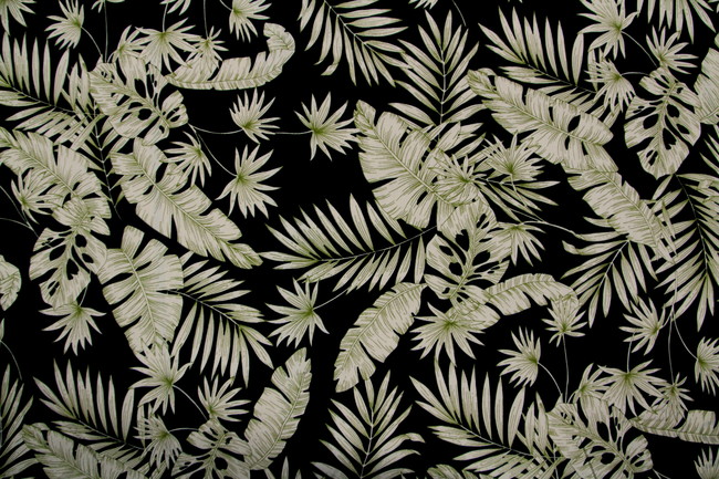 Palm Outlines Printed Rayon