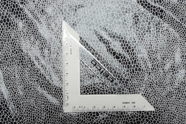 Liquid Black on White Snakeskin Printed Fine Knit New Image