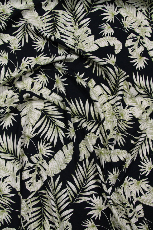 Palm Outlines Printed Rayon