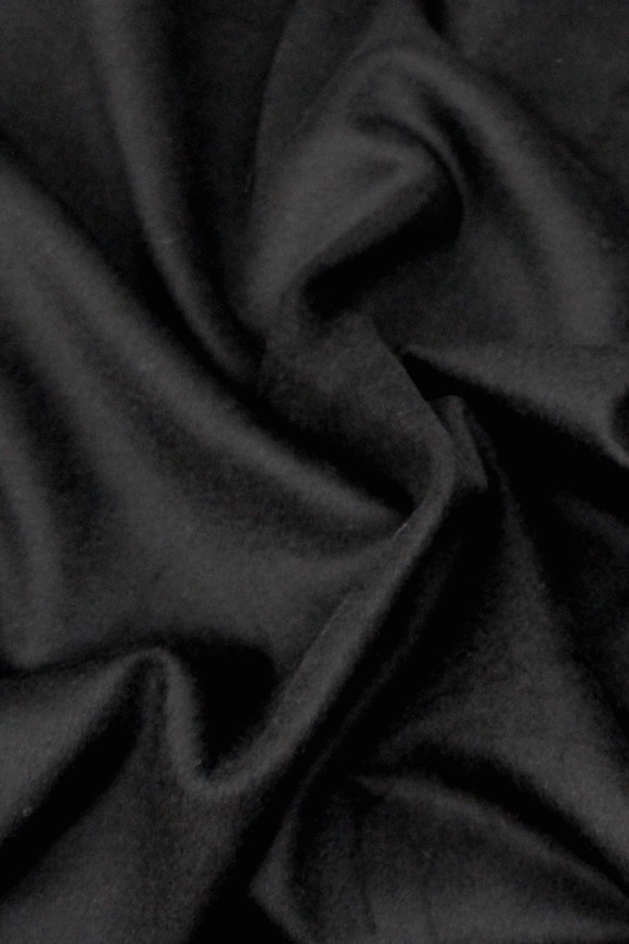 Black Wool Melton