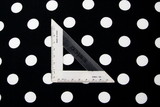 White Spots on Black Printed Polyester
