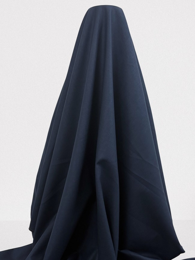 Dark Navy Linen Cotton Blend